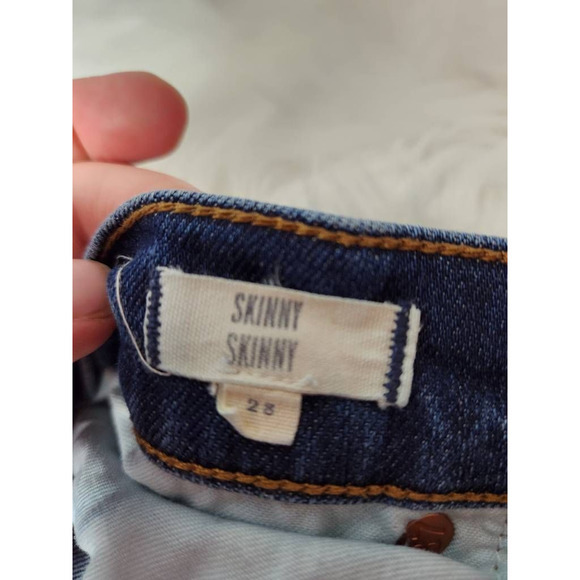 Madewell Womens Slim Skinny Jeans Blue Stretch Medium Wash Mid Rise Denim 28 - Picture 7 of 8